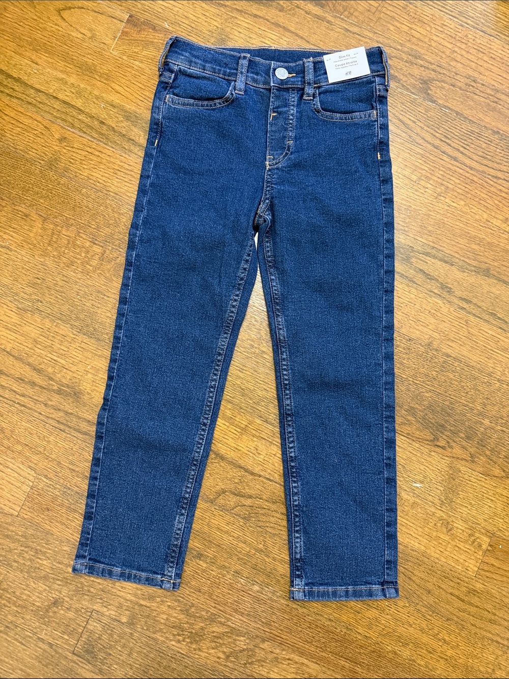 H&M Girls Dark Indigo Stretch Denim Jeans